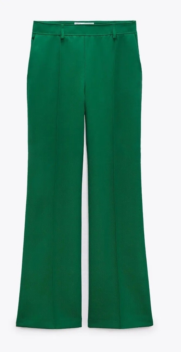 新品・未使用ZIGGY-ZAZA cosmo pant bright green Zara | Pants & Jumpsuits | Zara Belted Wide Leg Green Pants