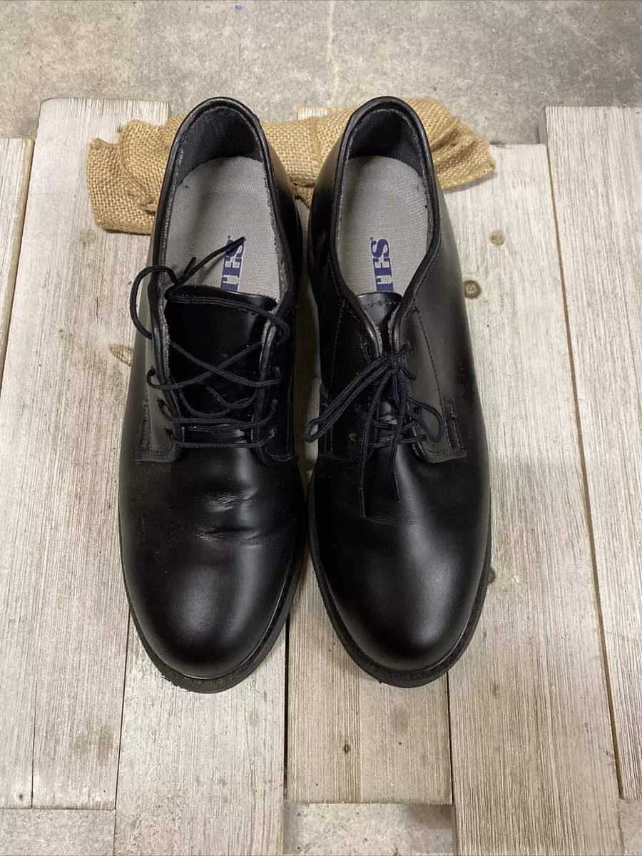 Bates Men s Black Dress Uniform Shoes Size 8.5W eBay