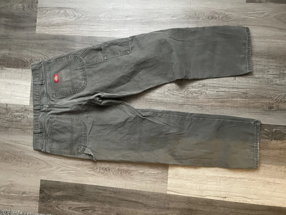 Оливково-зеленые рабочие брюки плотника Dickes - Изображение 2 из 4