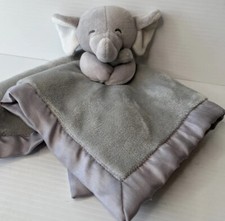 Carter's Gray Elephant Plush Security Blanket Lovey Infant Baby Toy