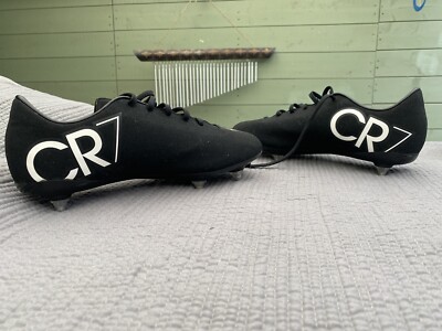 Nike Mercurial Black Cr7 Football Studded Boots ~UK Shoe