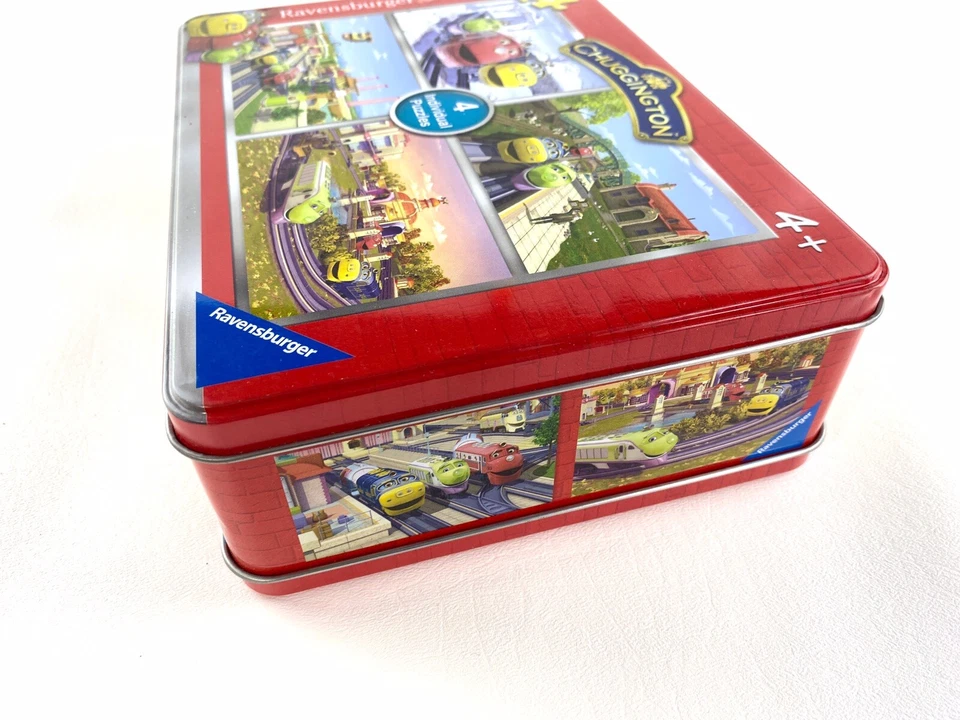 Juego completo de 4 rompecabezas individuales de 35 piezas Ravensburger Chuggington en juguete de hojalata Foto 4 de 4