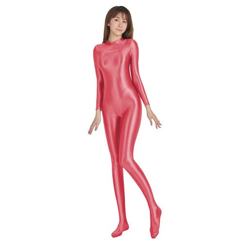 AMORESY Oil Brillo Mono de una pieza Fitness Leotardos Stretch Zentai Bodysuits - Imagen 28 de 45