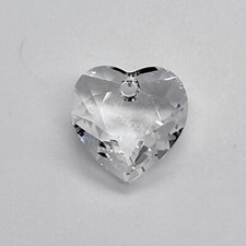 Swarovski Crystal Clear Heart Cut 6432 Pendant; 8mm 2 , 10.5mm 2 , 14.5mm