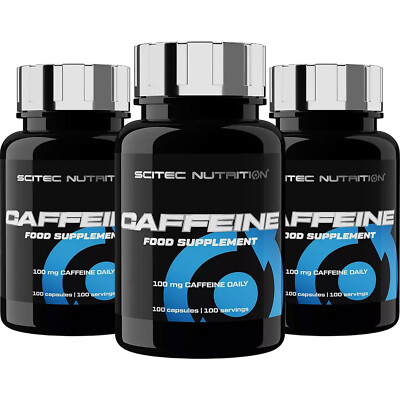 CAFFEINE 100 Kapseln   100 mg reines Koffein zur Energie, Konzentration & Reflex