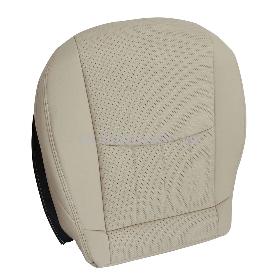 Funda de asiento de cuero beige para parte inferior del conductor beige Mercedes Benz C280 2006 2007 Foto 2 de 4