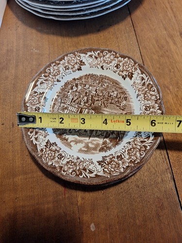 19pc J G Meakin Staffordshire Ironstone Dishes 5 Dinner/4 Bowl/4 Salad/6 Saucer - Picture 8 of 19