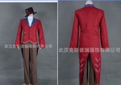 Kagetane Hiruko Costume Black Cosplay Bullet Outfit Coat Hat Cosplay Costume