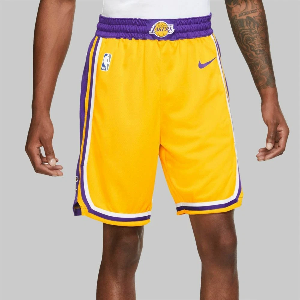 Nike LA LAKERS SHORT YELLOW, AJ5617-728