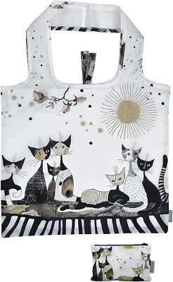 FRIDOLIN Wachtmeister Eco Faltbare Einkaufstasche Bag in Bag Cats Sepia