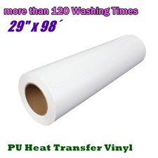 29" x 98  Eco-Solvent Printable Heat Transfer Vinyl Film For Dark Tshirt Fabric