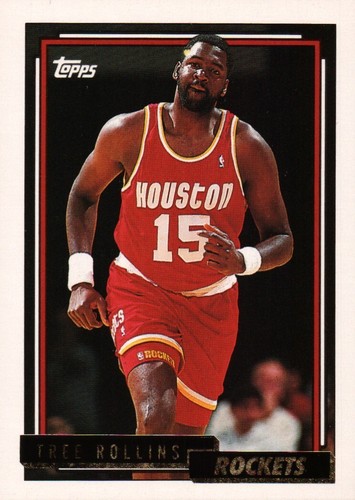 1992-93 Topps Gold #311 - Tree Rollins - Houston Rockets  92-687 - Picture 1 of 2
