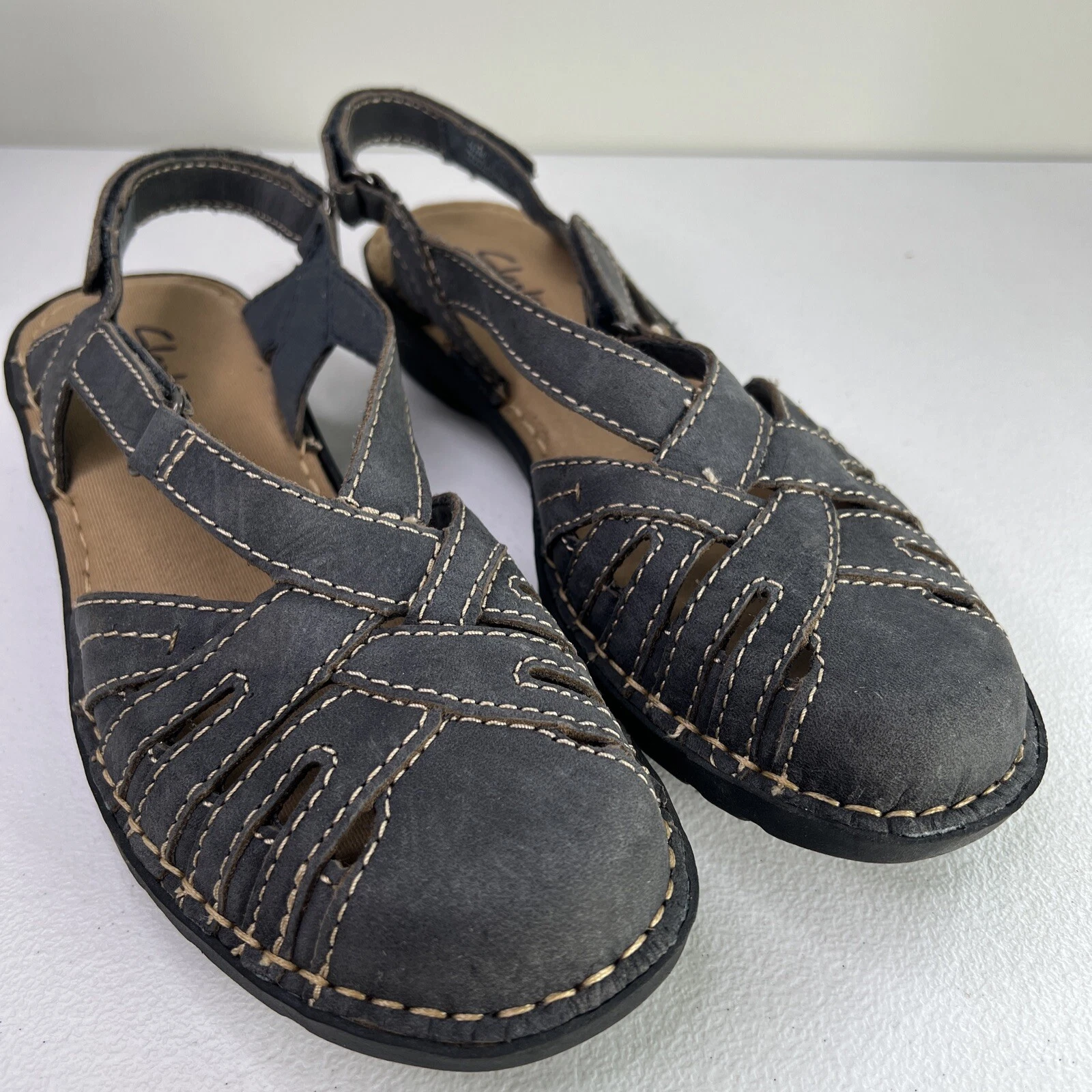 CLARKS Sandali Clark’s pieghevoli 9 5 donna blu