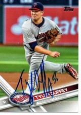 Tyler Duffey Minnesota Twins 2017 Topps Signed Card