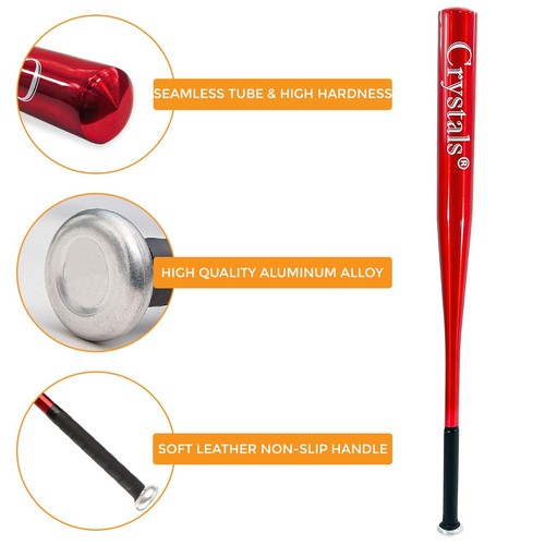 32/34" Heavy Duty Metal Baseball Bat Rounder Softball Pole Stick Stainless Steel - Picture 7 of 31