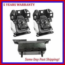 For Cadillac Escalade ESV EXT 6.2L 4WD AUTO Engine Motor & Trans Mount Set 3PCS