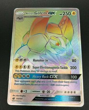 alolan golem gx pokemon card Alolan Golem GX Crimson Invasion 34/111 OC, NM Pokemon Card main image 1