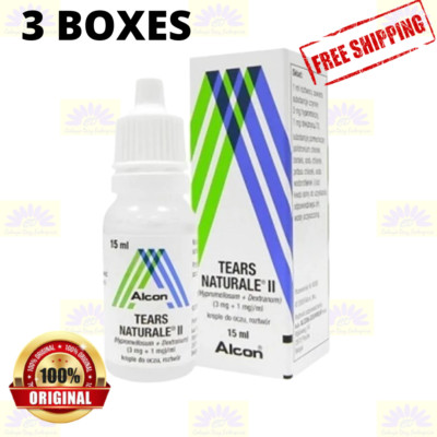 3 X Alcon Tränen Naturale II 15ml Gleitgel Lindernd & Befeuchtend Augentropfen