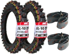 Yamaha PW50 TTR50 Tires Tubes Set 2.50-10 Front Rear Tire IRC MX TTR 50E PW 50