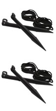Replacement Yard Inflatable 4 Plastic Stakes 4 Tethers Hooks for lawn blow up