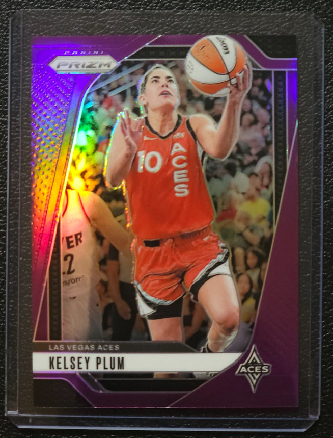 Kelsey Plum 2024 Panini WNBA Prizm Purple Prizm /149 Aces/Los Angeles Sparks