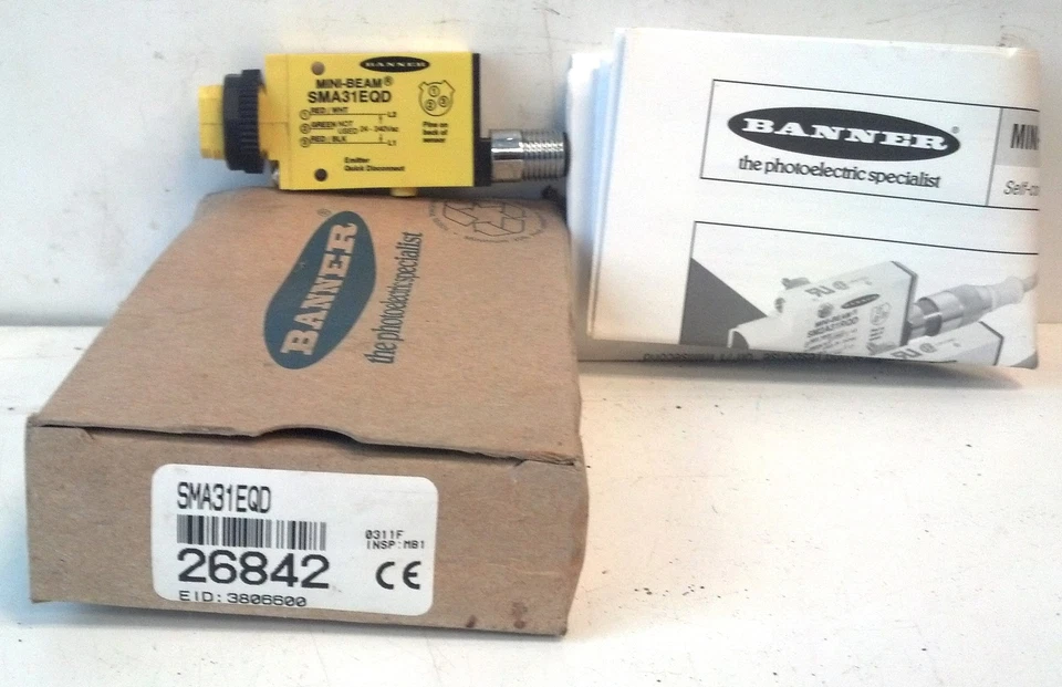 Banner Engineering SMA31EQD 24-240 V AC Mini-Beam Emitter Photoelectric Sensor - Image 2 of 4