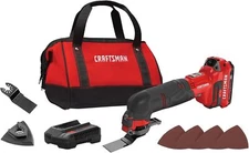 CRAFTSMAN V20 Cordless Oscillating Tool Kit Multi-Tool with Blades, Sand Paper