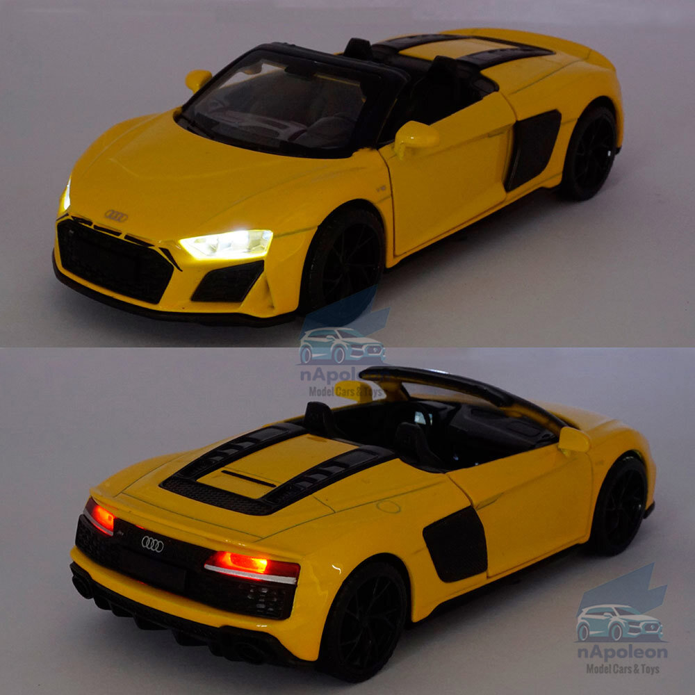 Audi R8 Spyder V10 イエロー ミニカー 1/43 s-l1200.jpg