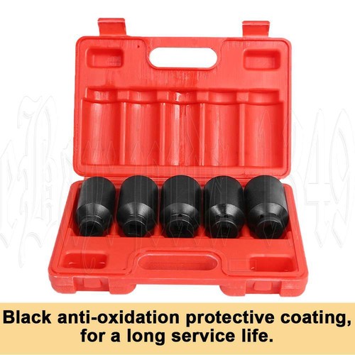 1/2" Socket Set 30-36mm Drive Metric Deep Impact Axle Hub Nut Socket Garage Tool - Picture 6 of 12