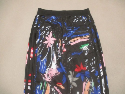ADIDAS Size 6 Girls Floral Stretch Pull On Breathable Track Jogger Pants 478 - Picture 2 of 9
