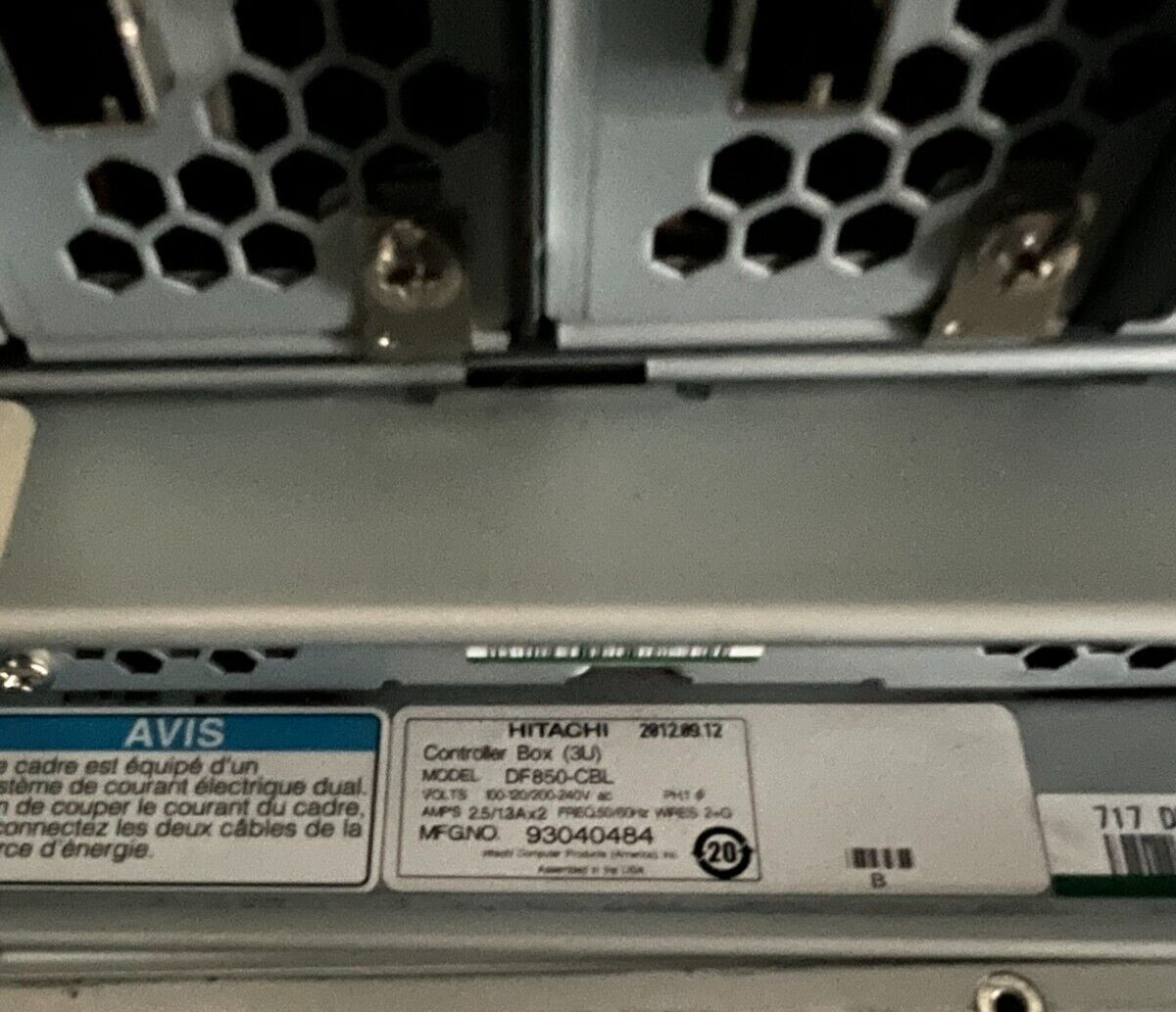 Hitachi DF-F850 CBL - Unified Storage Controller | eBay Hitachi DF-F850 CBL - Unified Storage Controller | eBay