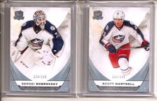 2015-16 UD The Cup Columbus Blue Jackets Team Set Bobrovsky Hartnell (2)