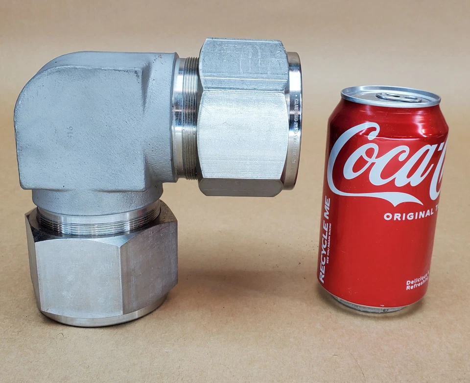 Swagelok 2" Tube OD 90°  ELBOW CONNECTOR 316 Stainless Steel  SS-3200-9 - Image 2 of 4