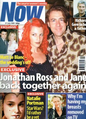 Now JANE GOLDMAN MATT LE BLANC JIM CARREY GLENDA MCKAY TARA PALMER TOMKINSON