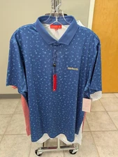 NWT MEN'S REDVANLY MALMO POLO, SIZE: L, COLOR: LIMOGES (M13)