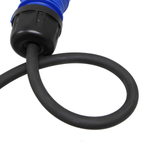 1m 16 Amp Coupler to 13A Mains Plug Bouncy Castle Adaptor Lead with Rubber Cable - Picture 4 of 4