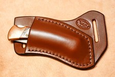 Custom Leather Crossdraw Sheath for Buck 110/112 right hand 