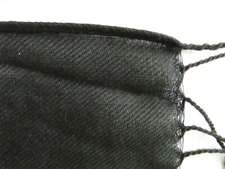 Black scarf with fringe 26"x66" unisex machine washable shawl