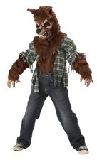 Aullando a la Luna Hombre Lobo Lobo Animal Vestido Elegante Halloween Niño Disfraz