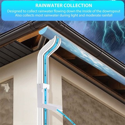 Rainwater Collection System 3x4in Downspout Water Diverter Connector System SET