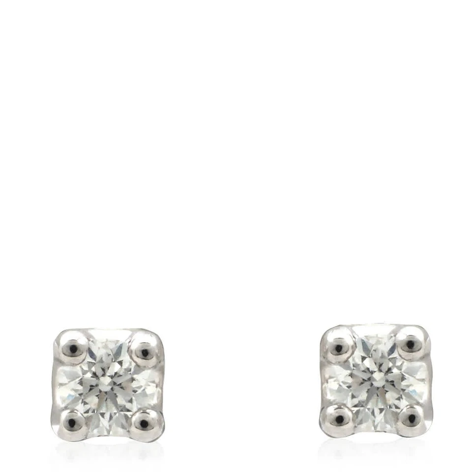 Aretes de diamantes Salvini de oro blanco de 0,30 quilates