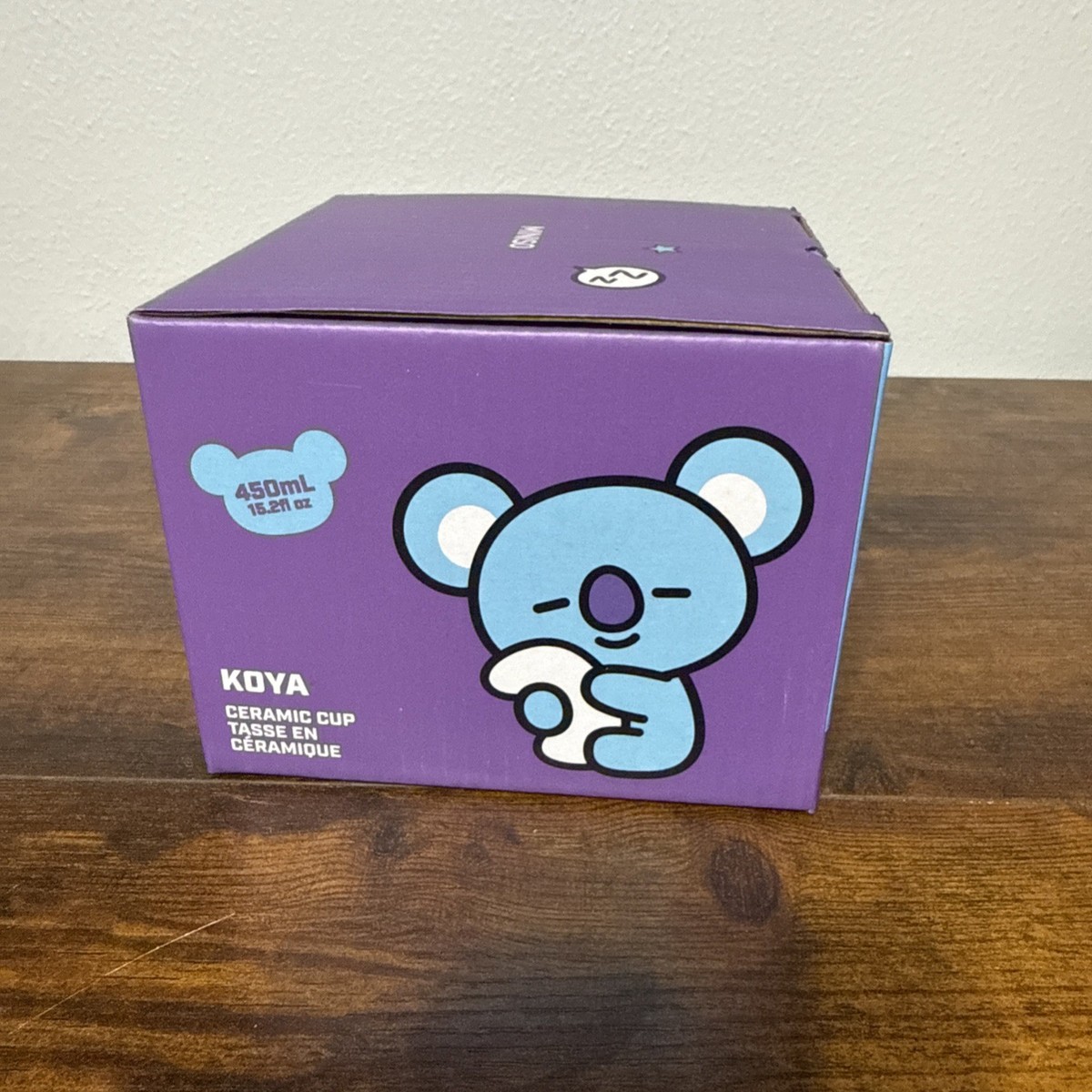 BT21 X MINISO ADORABLE KOYA CERAMIC MUG CUP 450ml OFFICIAL
