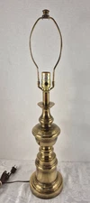 Stiffel Brass Table Lamp Light Hollywood Regency Mid Century Modern Heavy Desk