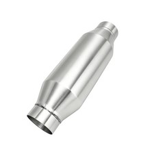 2 Inletoutlet Exhaust Resonator Muffler Stainless Steel Universal 13length