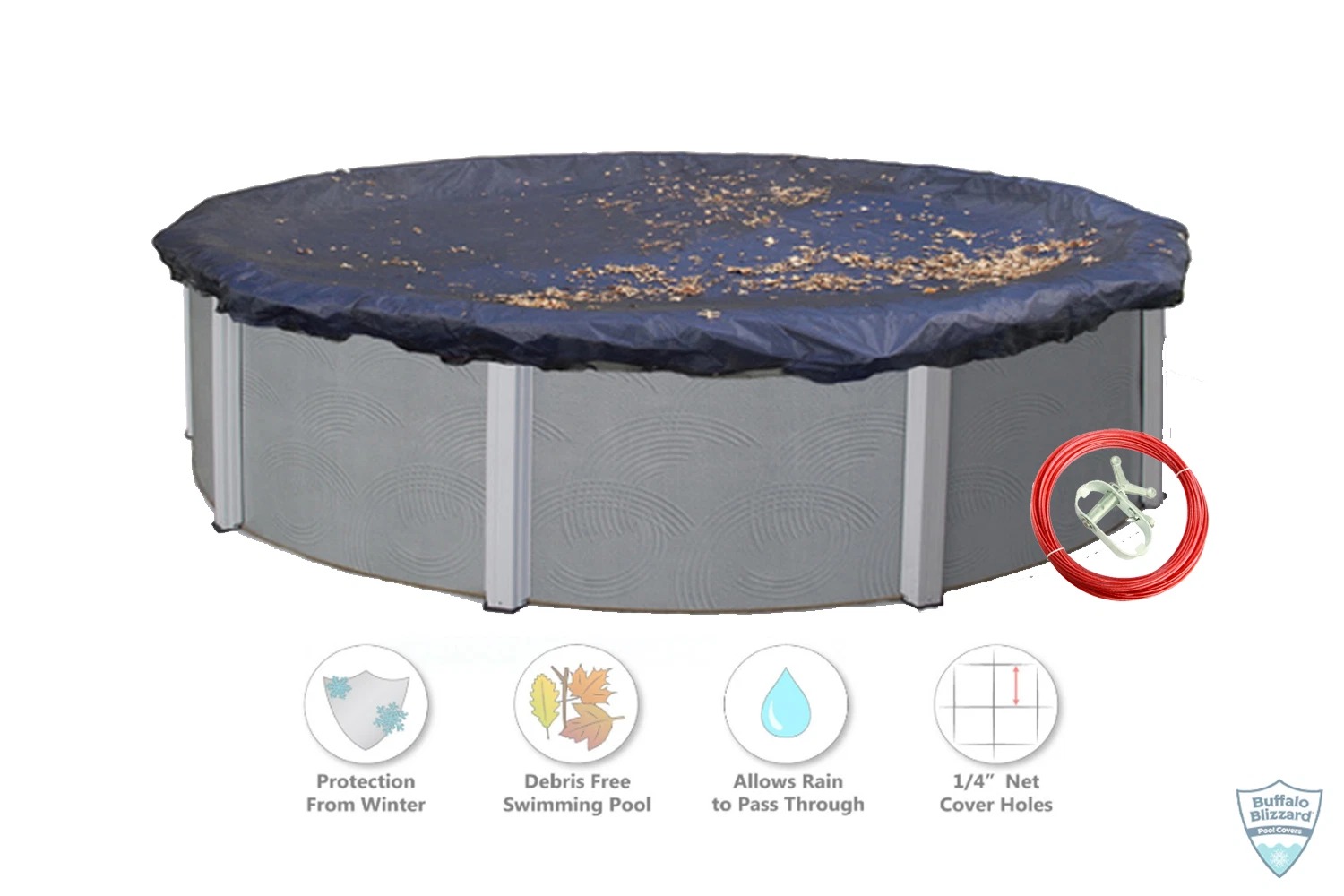 Swimline Buffalo Blizzard Above Ground Swimming Pool Leaf Net