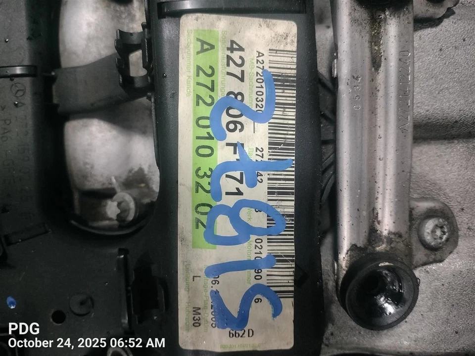 ENGINE MOTOR 2006-2008 MERCEDES-BENZ SLK280 - Image 2 of 4