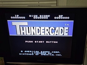 NINTENDO NES THUNDERCADE GAME CARTRIDGE TESTED