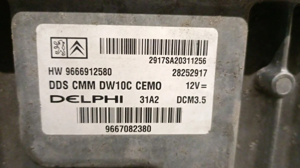 9666912580 CENTRALITA MOTOR UCE / 28252917 DELPHI / 5505718 PARA CITROËN C8 EA_ - Imagen 4 de 4
