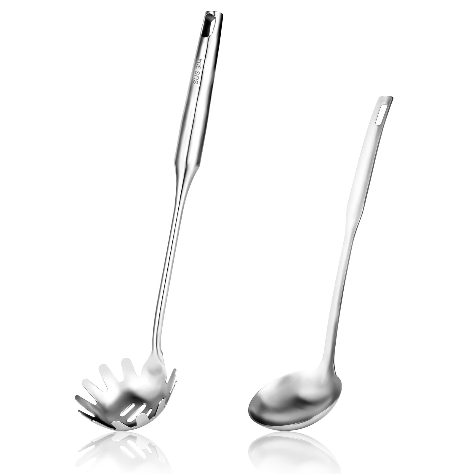 18/8 Stainless Steel Spaghetti Server Set, 13