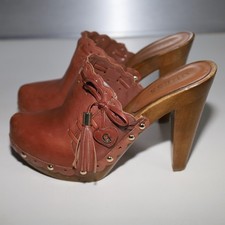 GUESS High Heel Holz Clogs